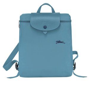 ❤️ NWT LONGCHAMP Le Pliage Club Nylon Travel Backpack Thunderstorm Blue AUTHENTC